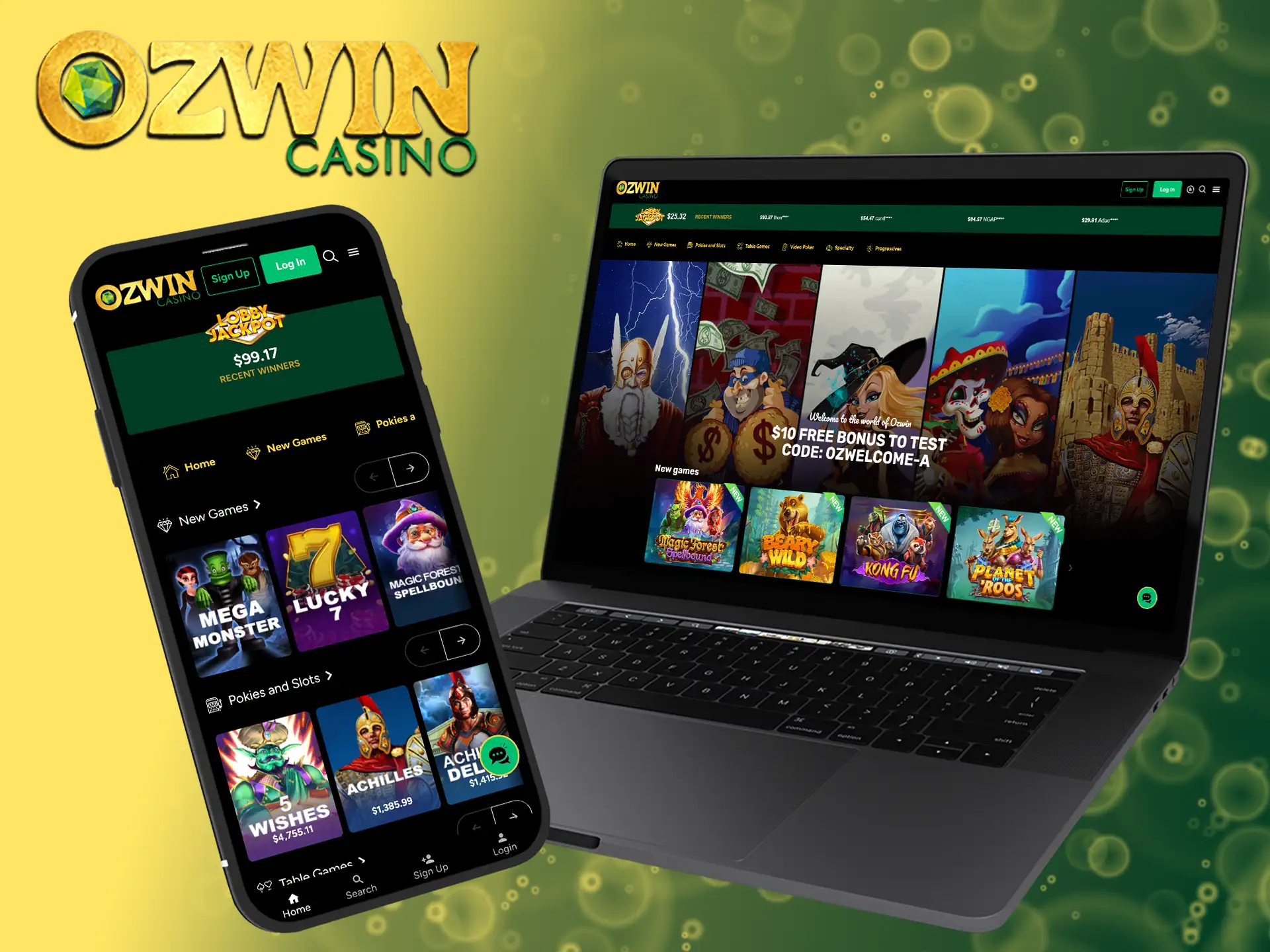 Ozwin Casino intuitive website and app keep the fun front and center with interactive designs and a massive game library.