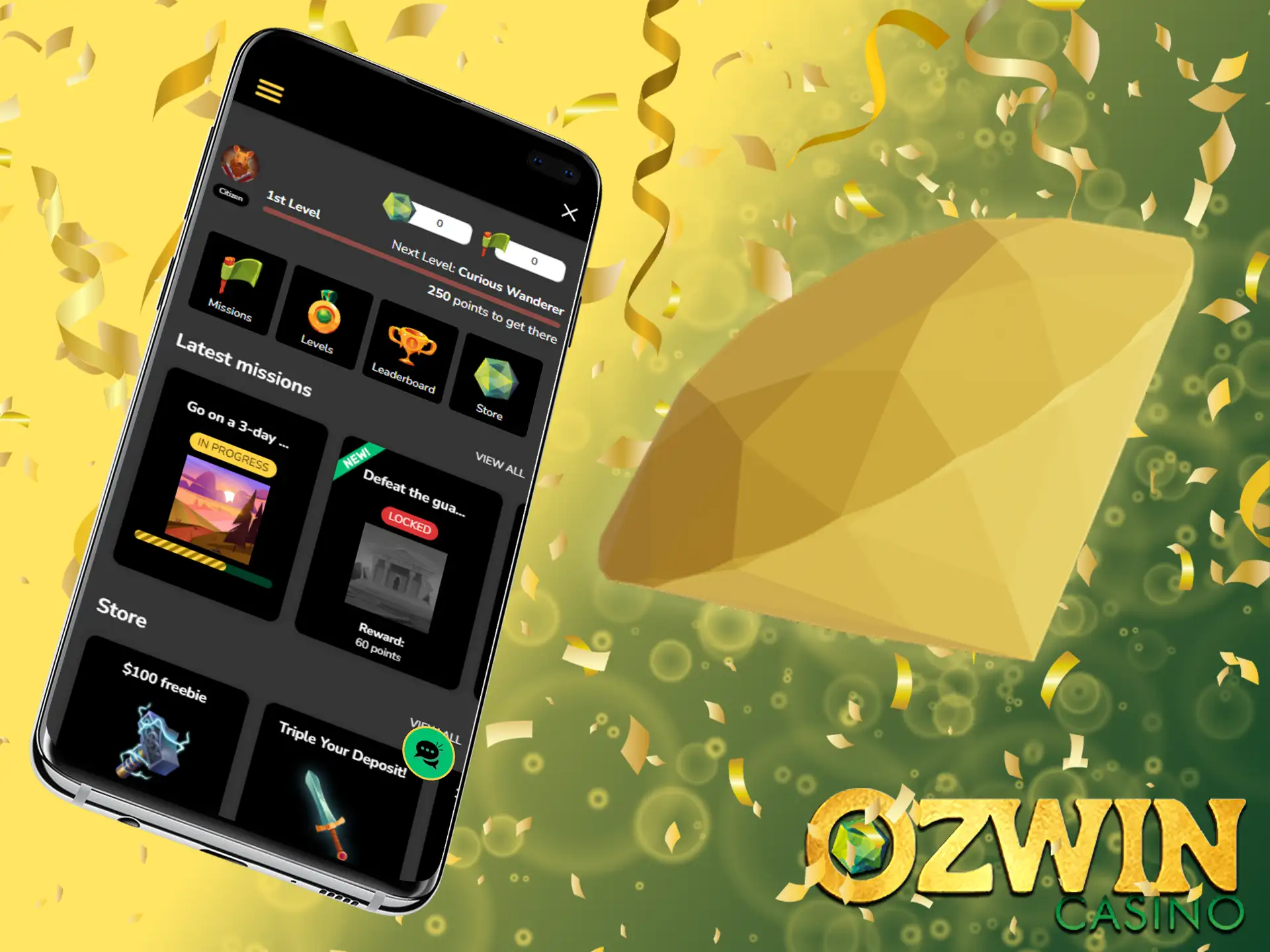 Unlock exclusive rewards and benefits with Ozwin's VIP program!