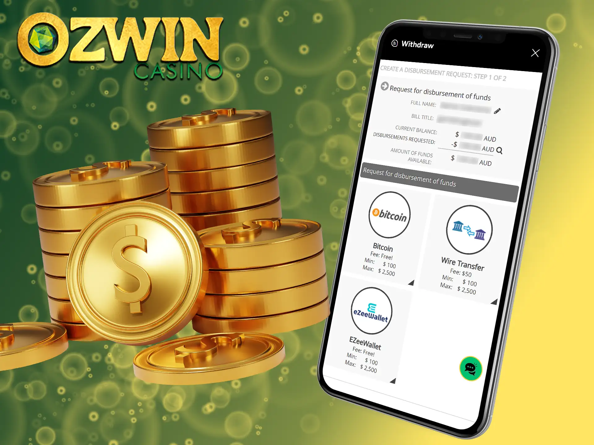 Ozwin Casino offers a smooth withdrawal process.