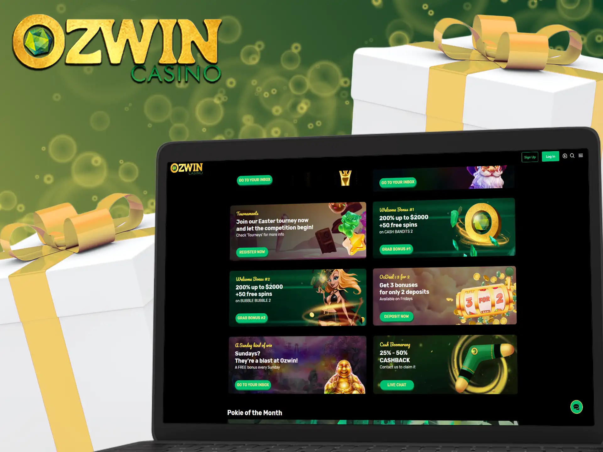 Ozwin doesn't offer sports betting bonuses yet, because we haven't launched that section.