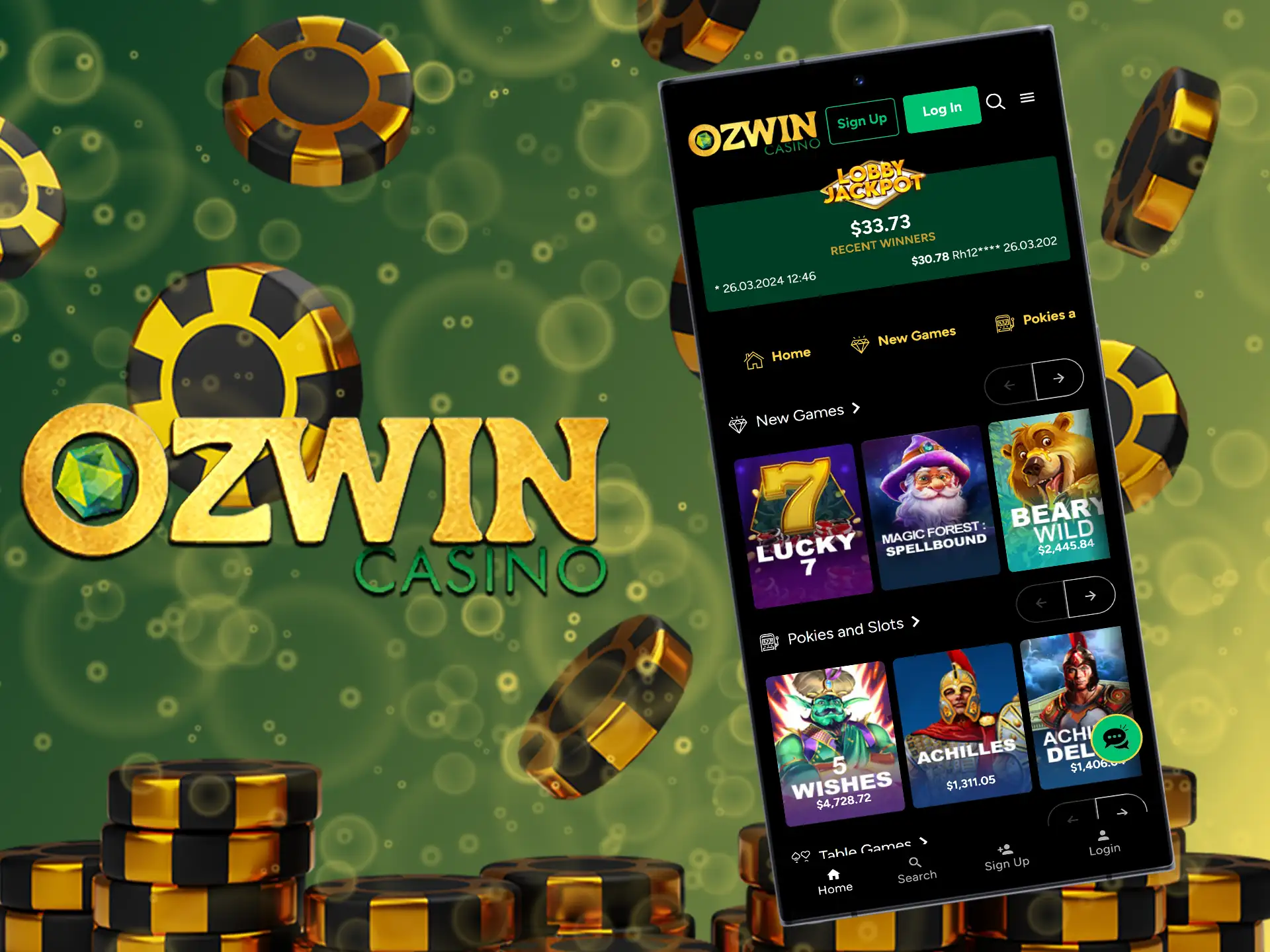 Ozwin provides an excellent alternative through its mobile website, eliminating the need for downloading app.