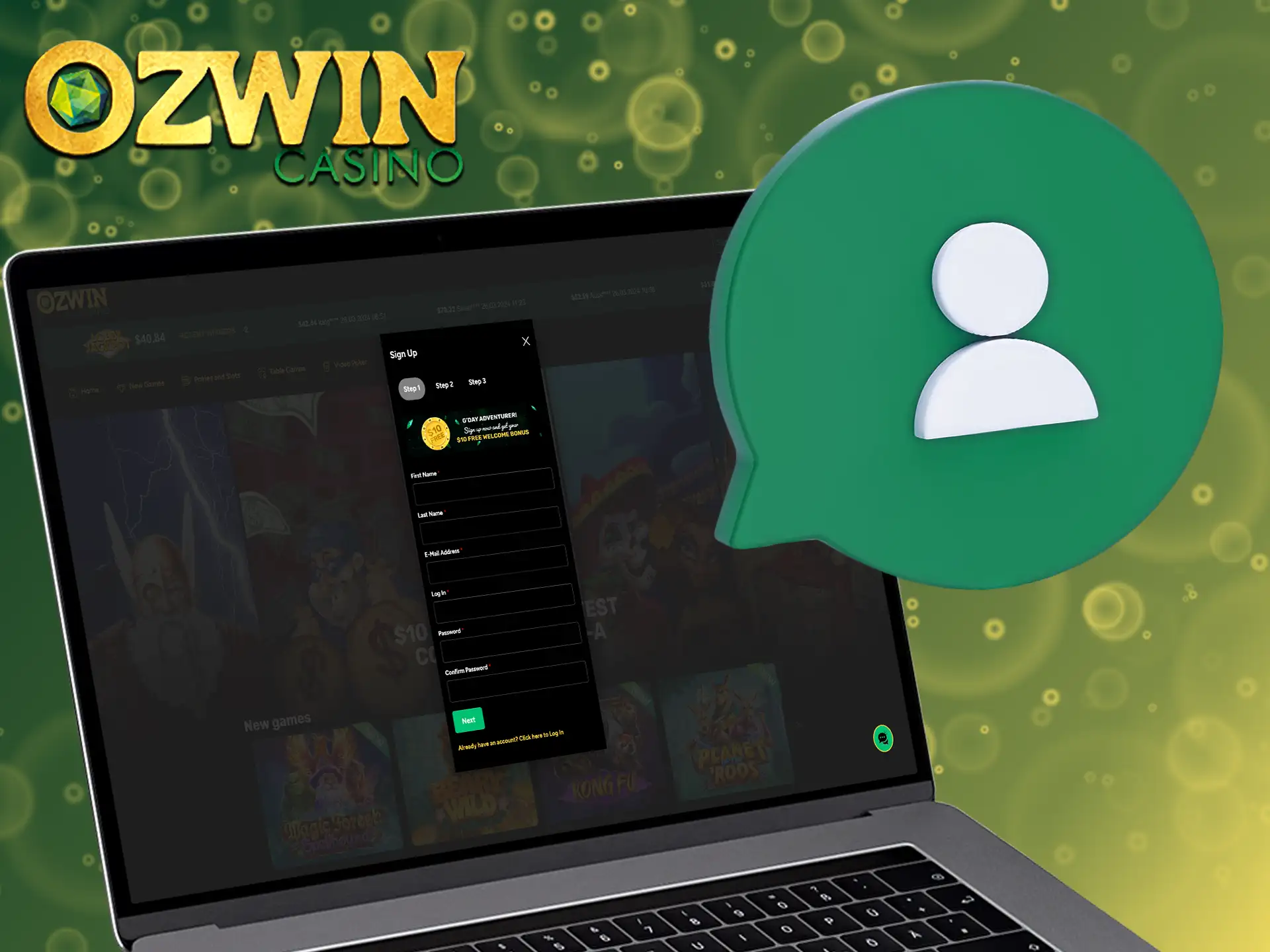Register an Ozwin account using this quick step-by-step guide.