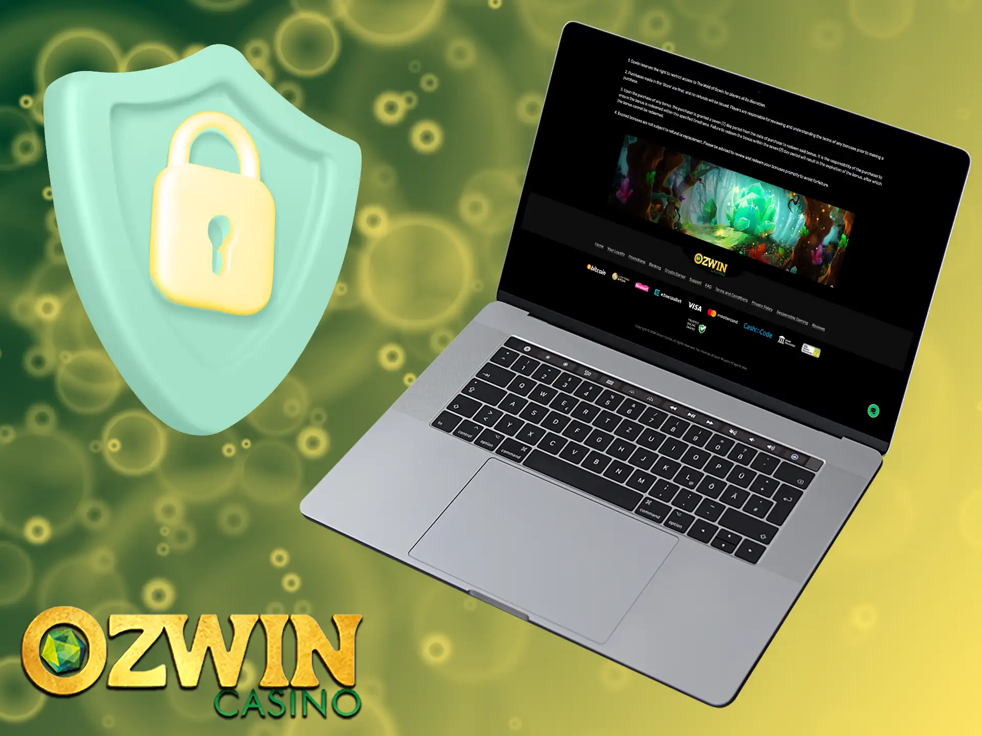 Copyright laws protect all content uploaded to Ozwin, which is owned by the Curacao Gaming Commission.