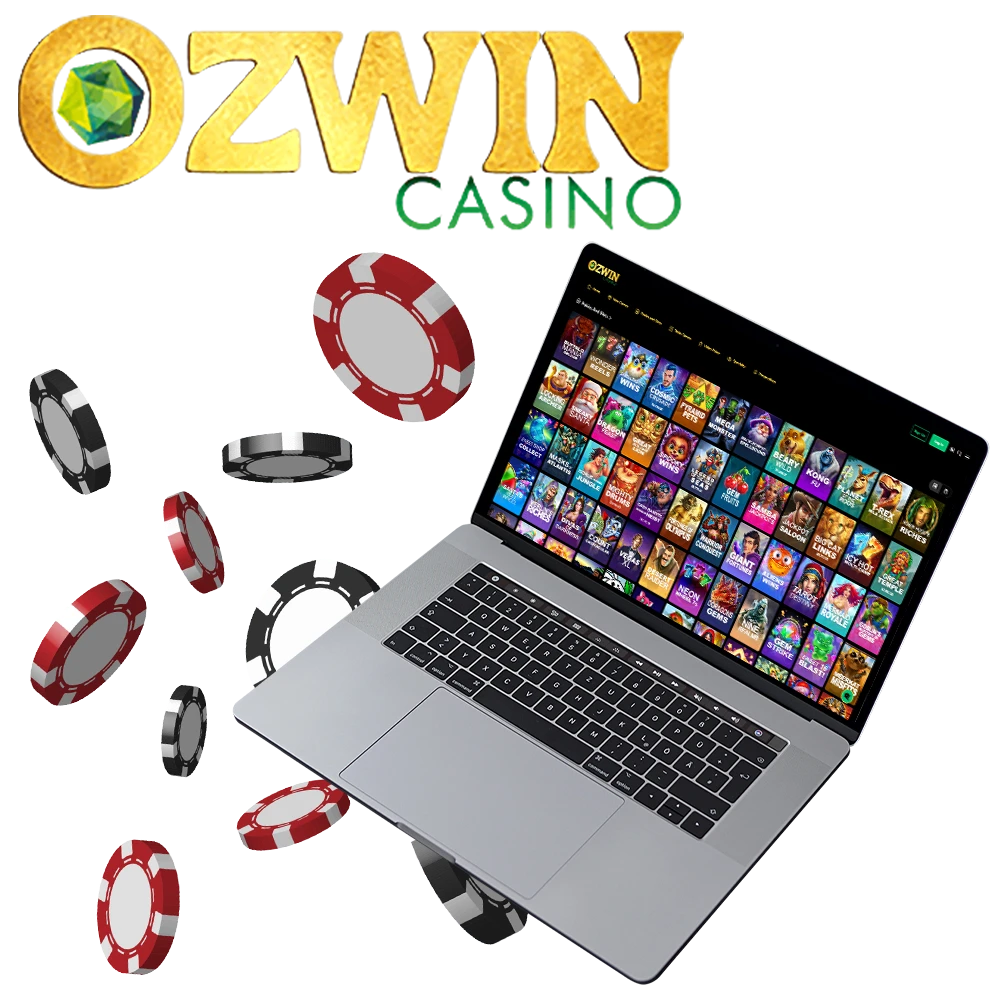 Enjoy a wide selection of games from trusted providers at Ozwin Casino.