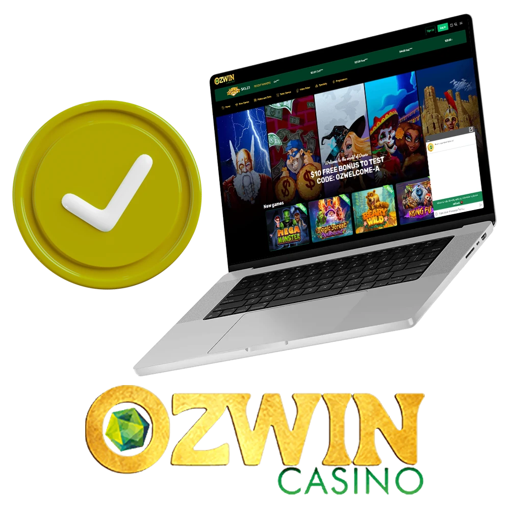 Ozwin use a simple verification process to keep your account secure and ensure a safe gaming experience.