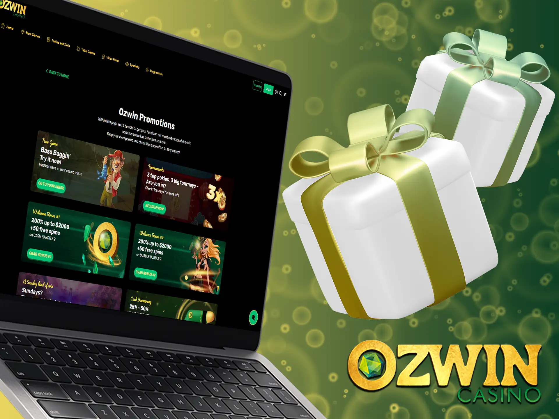 Sometimes, Ozwin offers a bonus without needing a deposit.