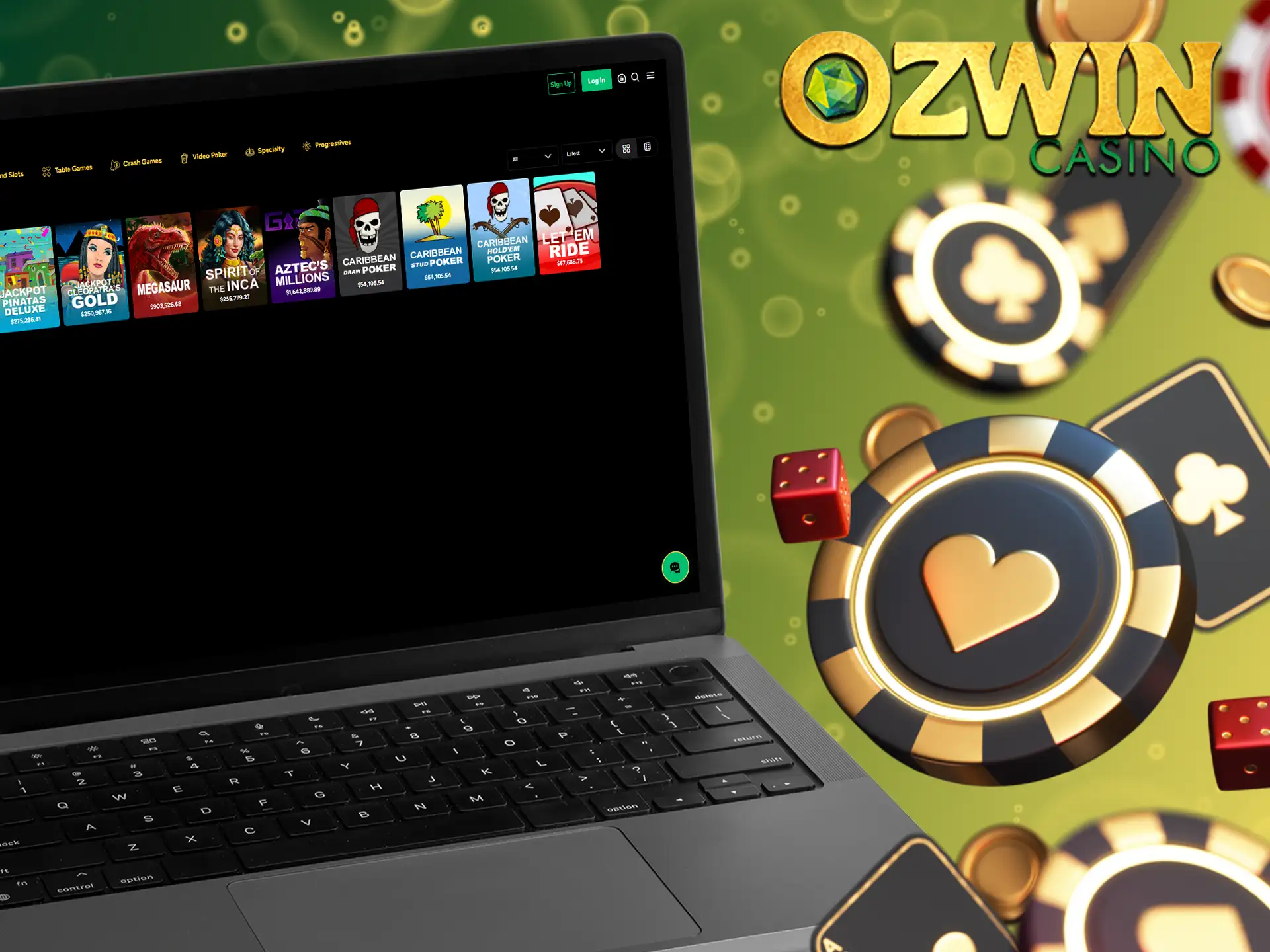 In progressive games at Ozwin, a portion of every wager contributes to a prize pool that can reach massive amounts.