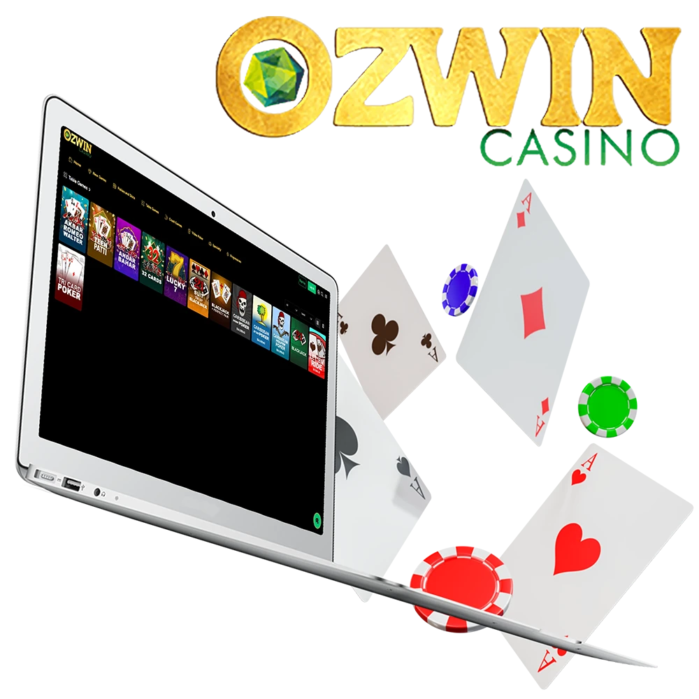 Discover the thrill of Ozwin Casino's table games!