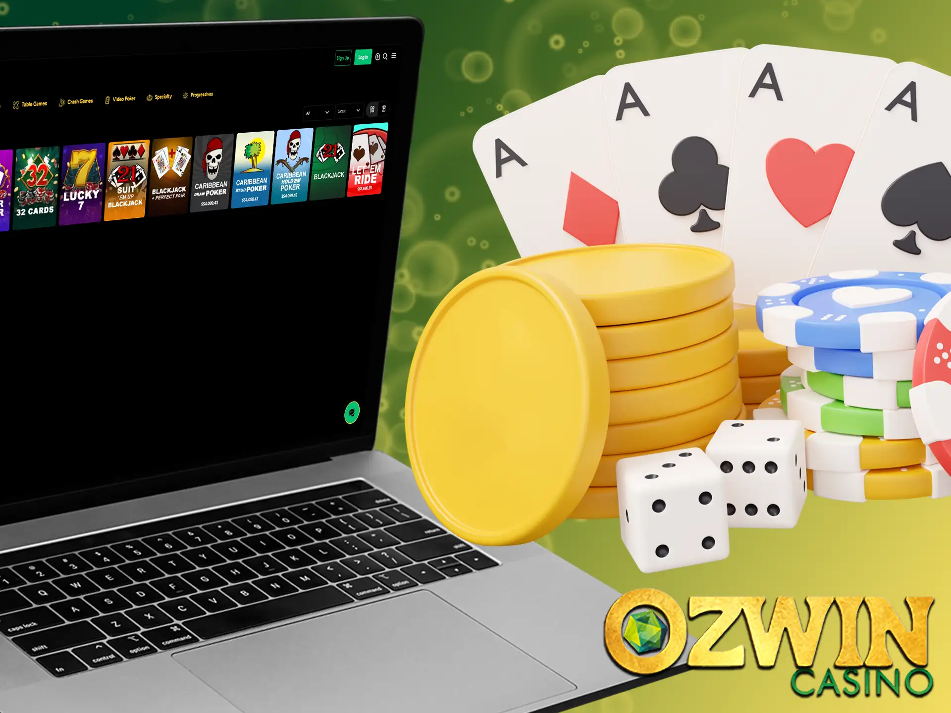 At Ozwin Casino, you will find different types of table games.